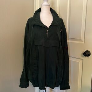 SDI Winter pull over snow jacket. Forest Green size extra large sueded texture.